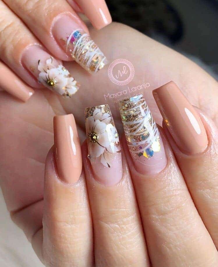 bonitos diseños de uñas polygel