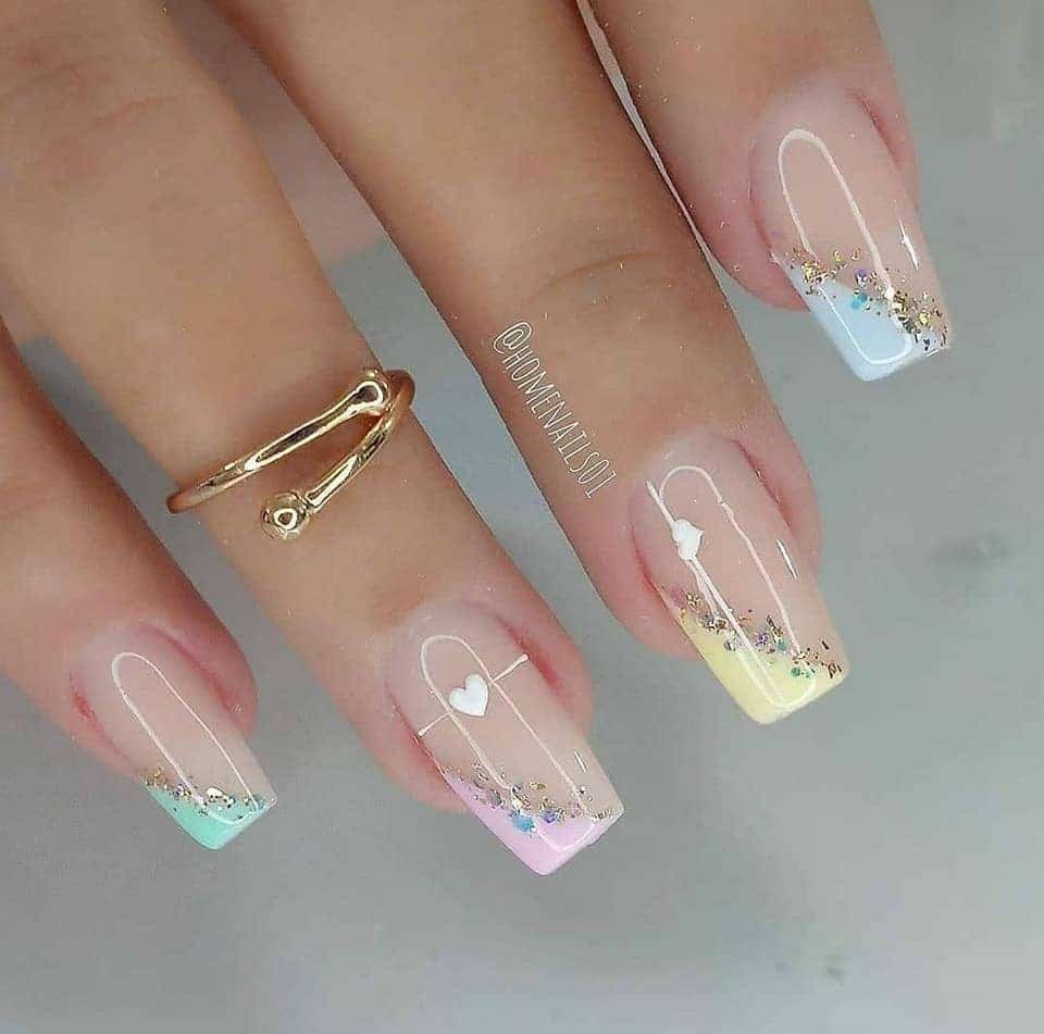 decoracion de uñas en polygel bonitas