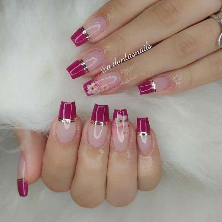 diseños de uñas polygel bonitas
