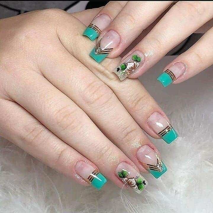 diseños de uñas polygel largas